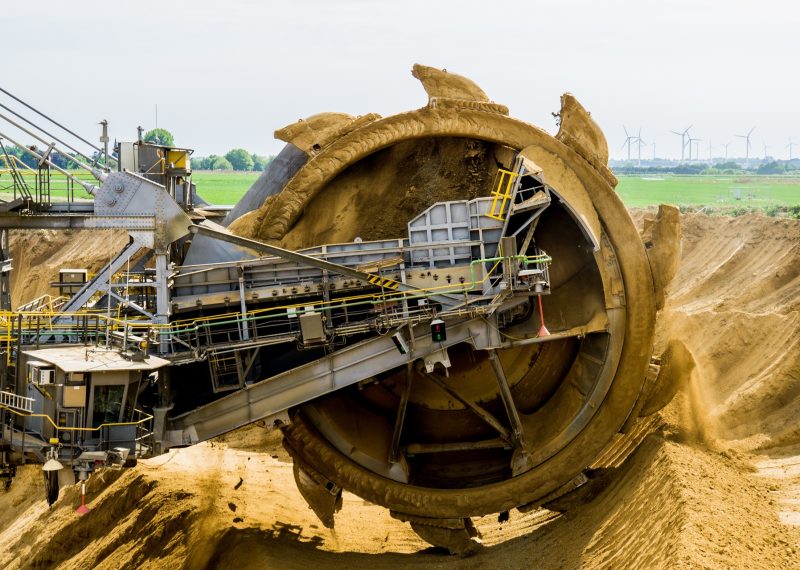 paddle wheel bucket wheel excavators brown coal open pit mining